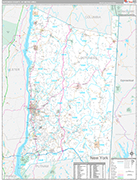 Dutchess County Wall Map Premium Style